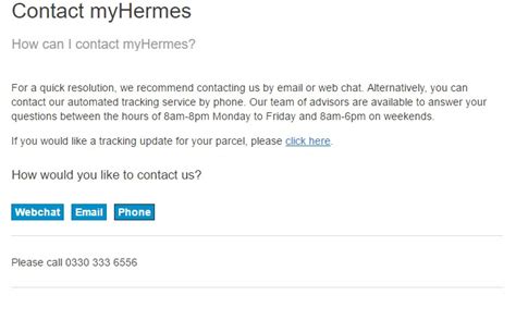 hermes email address customer service